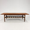 Danish Rosewood and Leather Coffee Table by Topform, 1960s