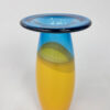 Blue and Yellow Vase by Siem van de Marel for Leerdam, 2000s