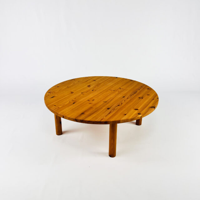 Mid Century Solid Pinewood Coffee Table, 1970s