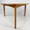 Solid Oak Triangle Shaped Dining Table from France, Designed in the 1960s