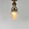 Antique Belgium Art Nouveau Ceiling Lamp, 1940s