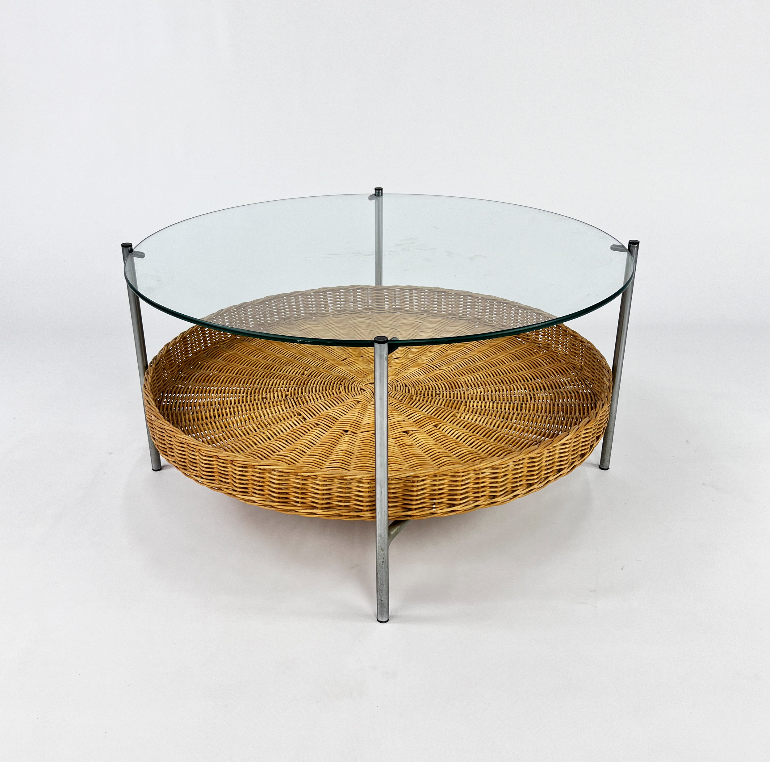 Vintage Round Coffee Table, Netherlands, 1960s