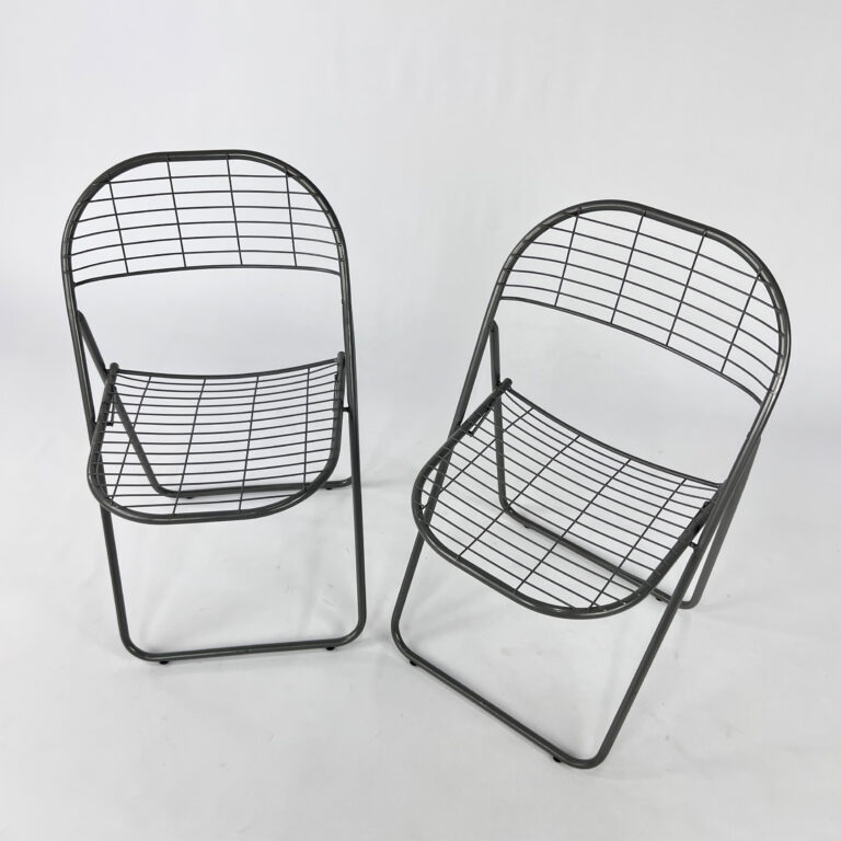 Set of Two Niels Gammelgaard Wire Chairs for Ikea, 1980s