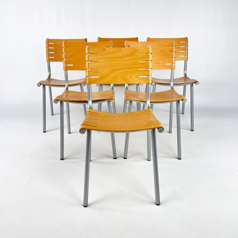 Set of 6 Dining Chairs by Ruud Jan Kokke for Harvink, 1990s
