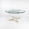 Hollywood Regency Brass and Lucite Dining Table, 1970s