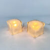 Set of 2 Ice Cube Table Lamps by Ikea, 1990s