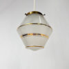 Art Deco Opaline Glass Pendant Lamp, 1930s