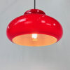 Vintage Red Glass Pendant Lamp, 1960s