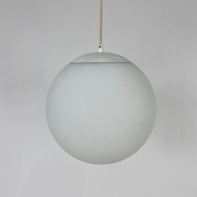Vintage Glass Hanging Ball Lamp by Hala Zeist, 1960s