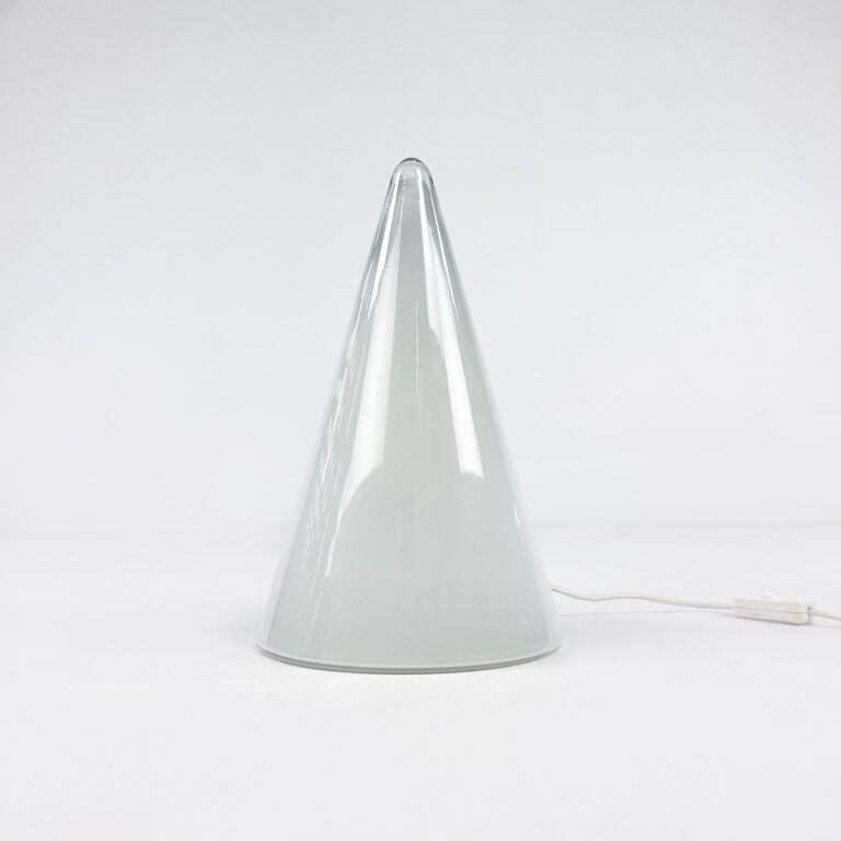 Vintage Glass Teepee Lamp by Sce, France 1980