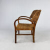 French Wooden and Rope Arm Chair, 1920s