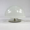 Vintage Italian XXL Glass and Steel Mushroom Table Lamp, 1960