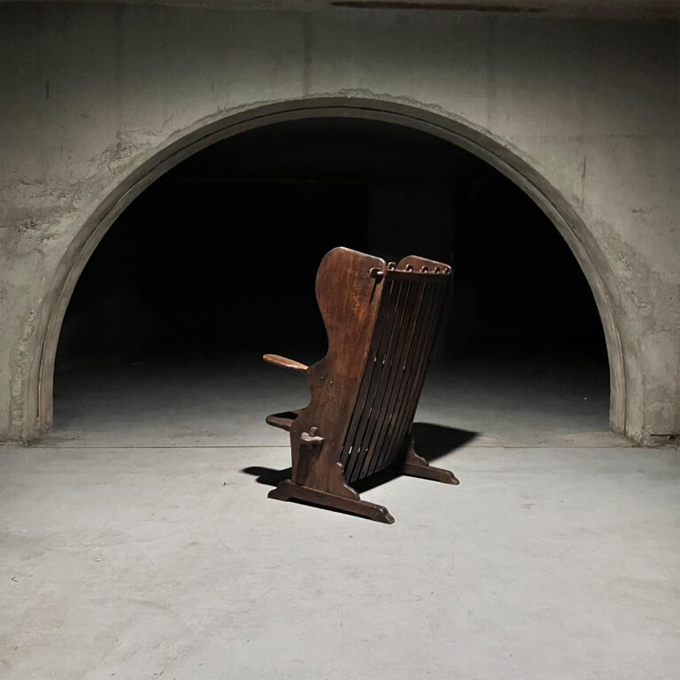 Handmade Wooden Sculptural Lounge Chair, Arts & Crafts, 1900’s