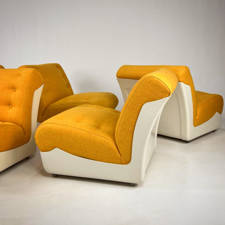 Set of 5 Space Age Lounge Chairs by Preben Fabricius, 1960s