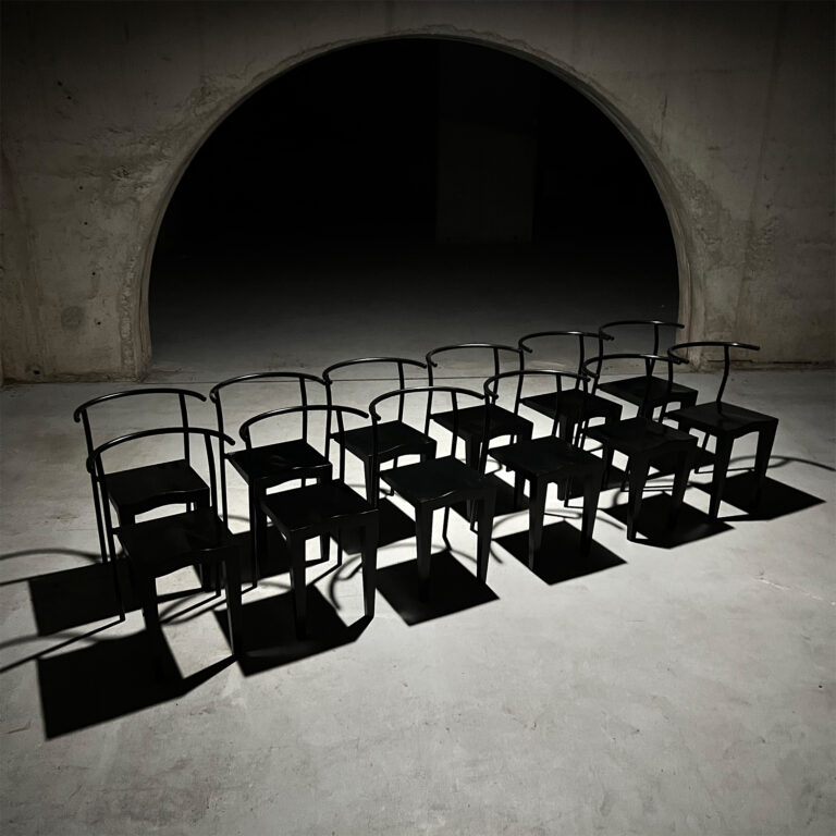 Set of 12 Dr Glob Chairs by Philip Starck for Kartell, 1980s