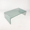 Postmodern Curved Glass Coffee Table, 1990s