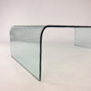 Postmodern Curved Glass Coffee Table, 1990s