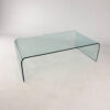 Postmodern Curved Glass Coffee Table, 1990s