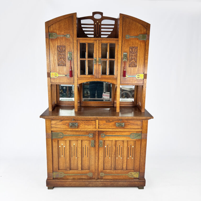 Art Nouveau Oak Cabinet, 1930s