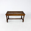 Antique Small Oak and Cane Bench/Stool, 1930s