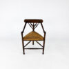 Dutch Antique Oak and Rush Chair, 1930s