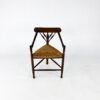 Dutch Antique Oak and Rush Chair, 1930s