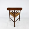 Dutch Antique Oak and Rush Chair, 1930s