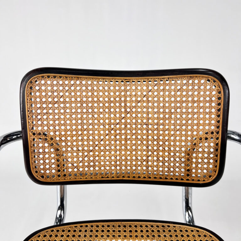 Tubular Frame and Cane Cantilever Dining Chair, Italy, 1970s