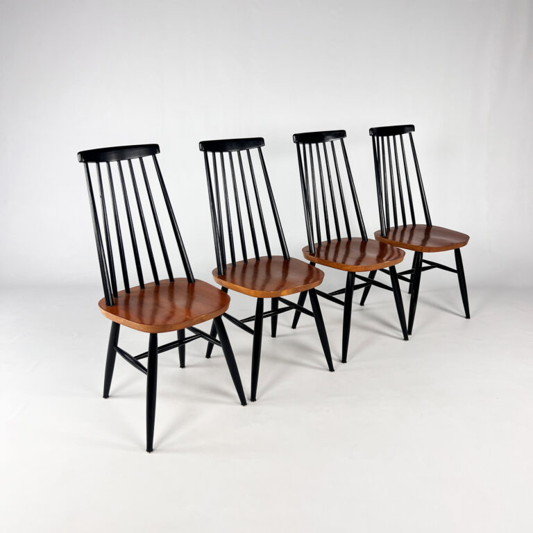 Set of 4 Fanett Dining Chairs by Ilamari Tapiovaara, 1960s