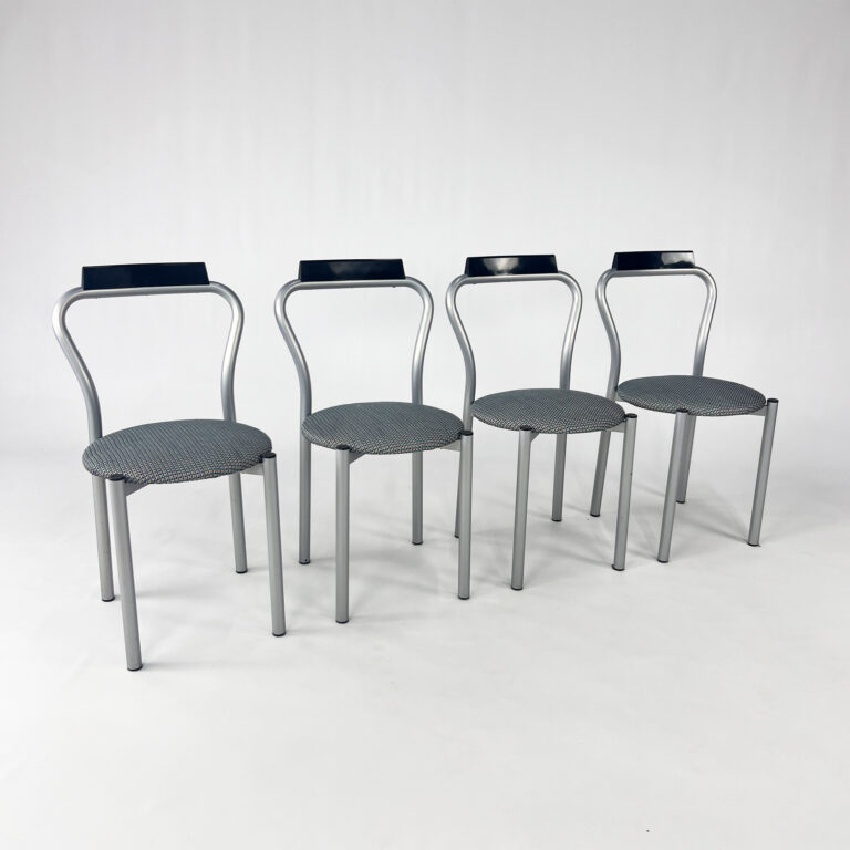 Set of 4 Dining Chairs by Calligaris Italy, 1980s