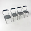 Set of 4 Postmodern Dining Chairs by Calligaris Italy, 1980s