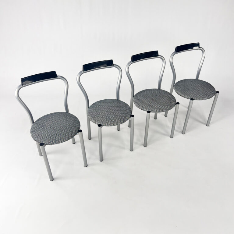 Set of 4 Postmodern Dining Chairs by Calligaris Italy, 1980s