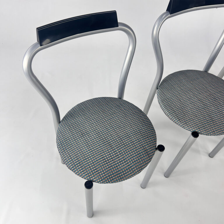 Set of 4 Postmodern Dining Chairs by Calligaris Italy, 1980s