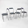 Set of 4 Postmodern Dining Chairs by Calligaris Italy, 1980s