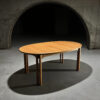 XXL Oval Extandable Dining Table by Skovby, 1980s