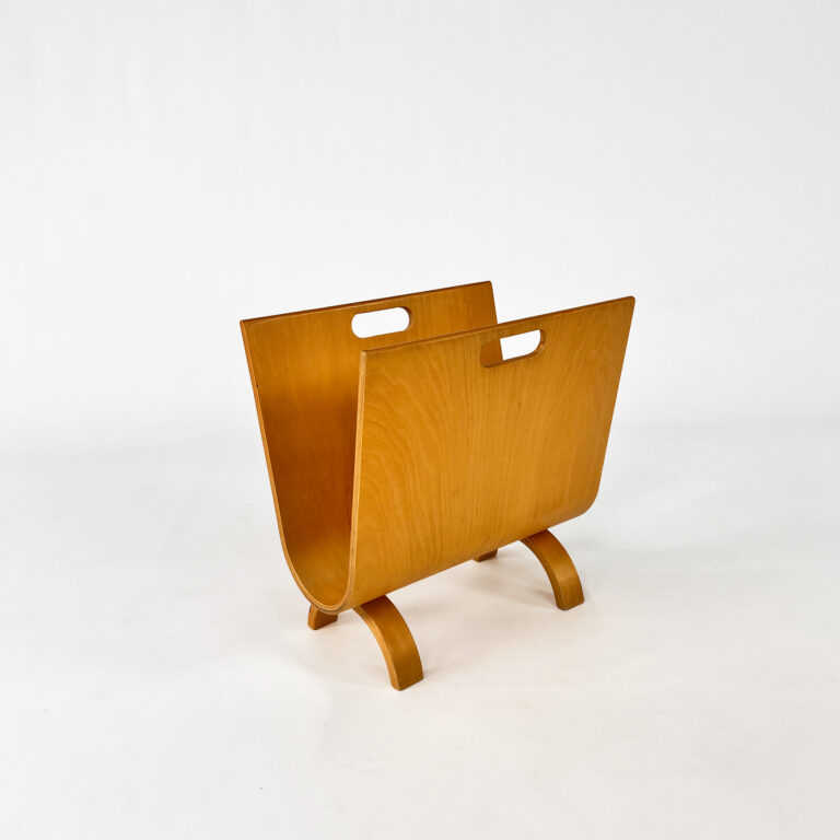 Bent Birchwood Magazine Rack, 1980s