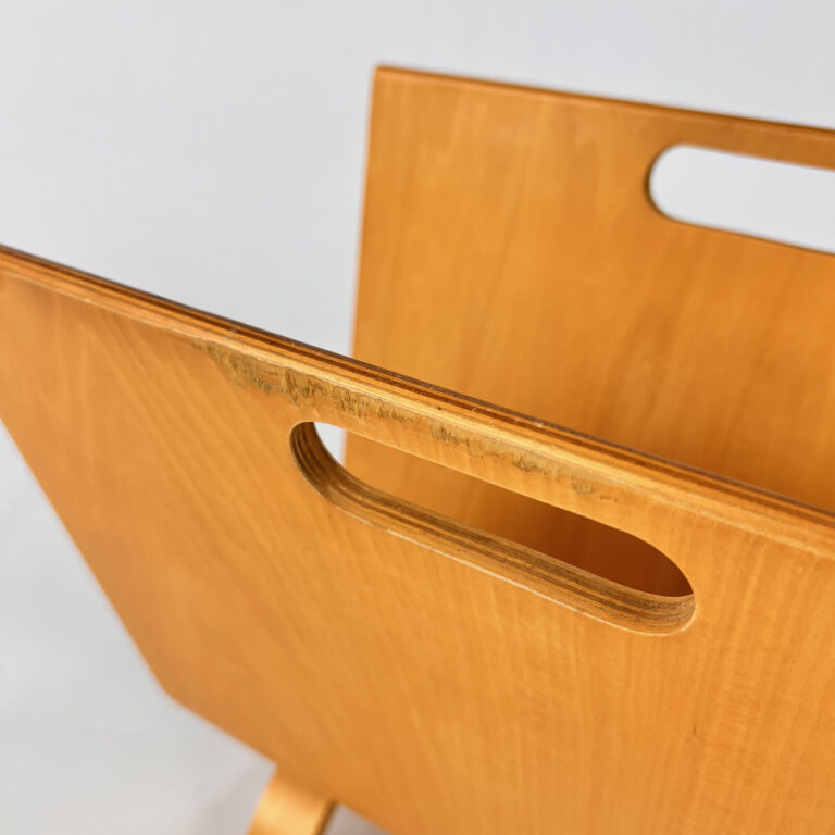 Bent Birchwood Magazine Rack, 1980s