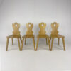 Set of 4 Mid Century Oak ‘Tirol’ Chairs, 1960s