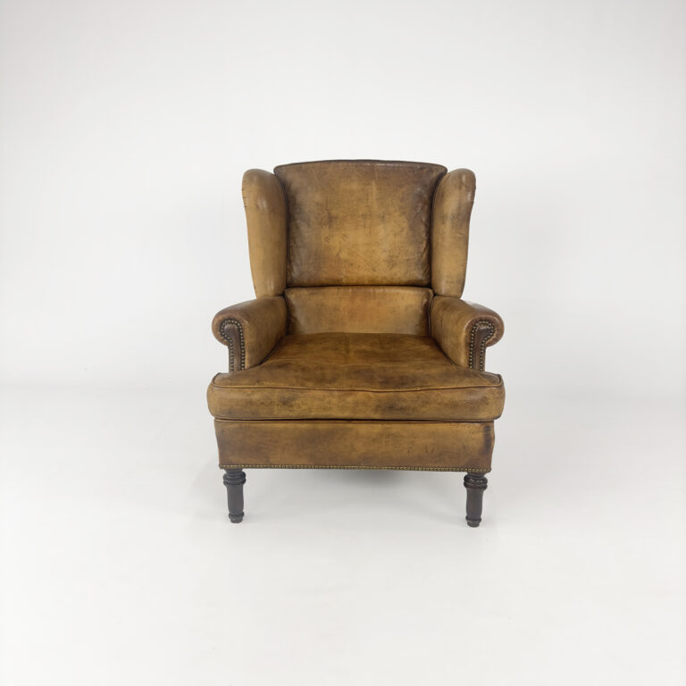 Vintage Sheep Leather Armchair, 1970s