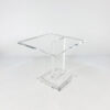 Vintage Heavy Lucite Sidetable, 1970s