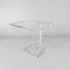 Vintage Heavy Lucite Sidetable, 1970s