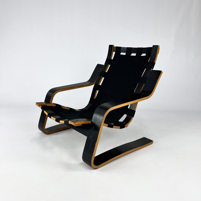 Vintage Scandinavian Bentwood Cantilever Lounge Chair, 1970s