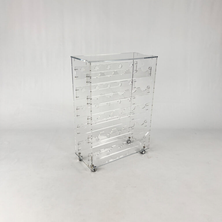 Postmodern Lucite Winerack, 1980s