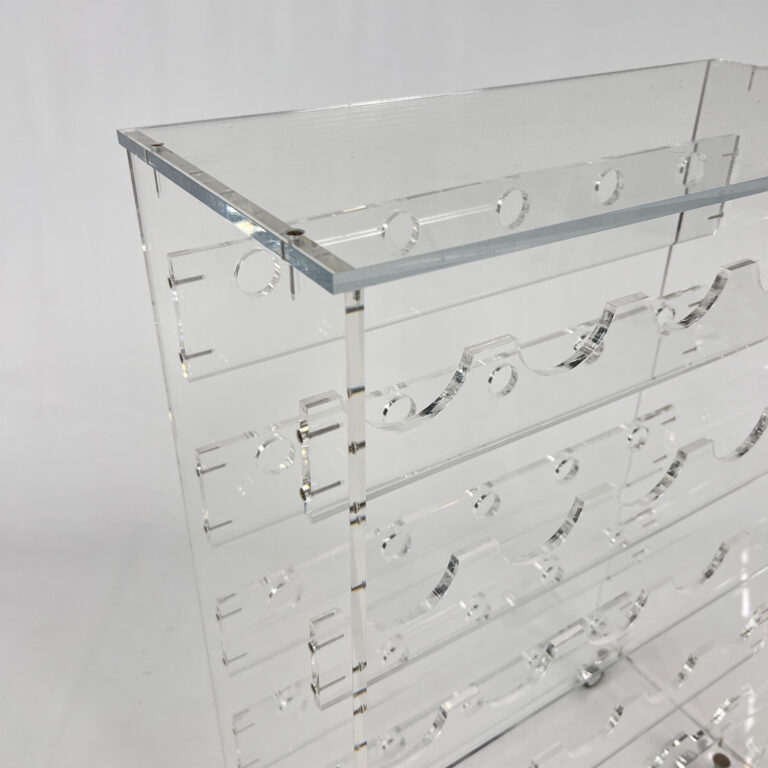 Postmodern Lucite Winerack, 1980s