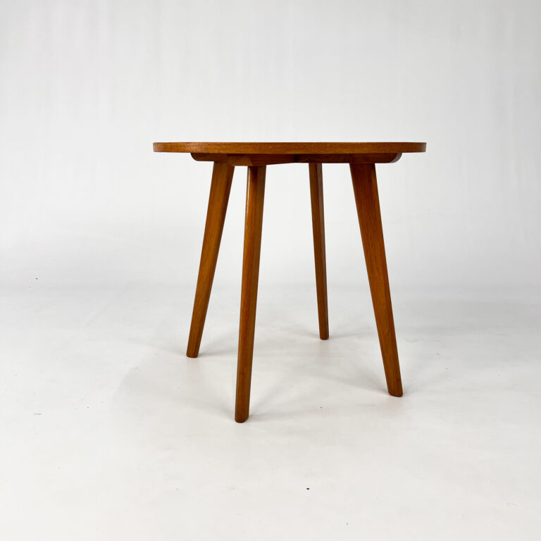 Modernist Dutch Oak Sidetable, 1950s