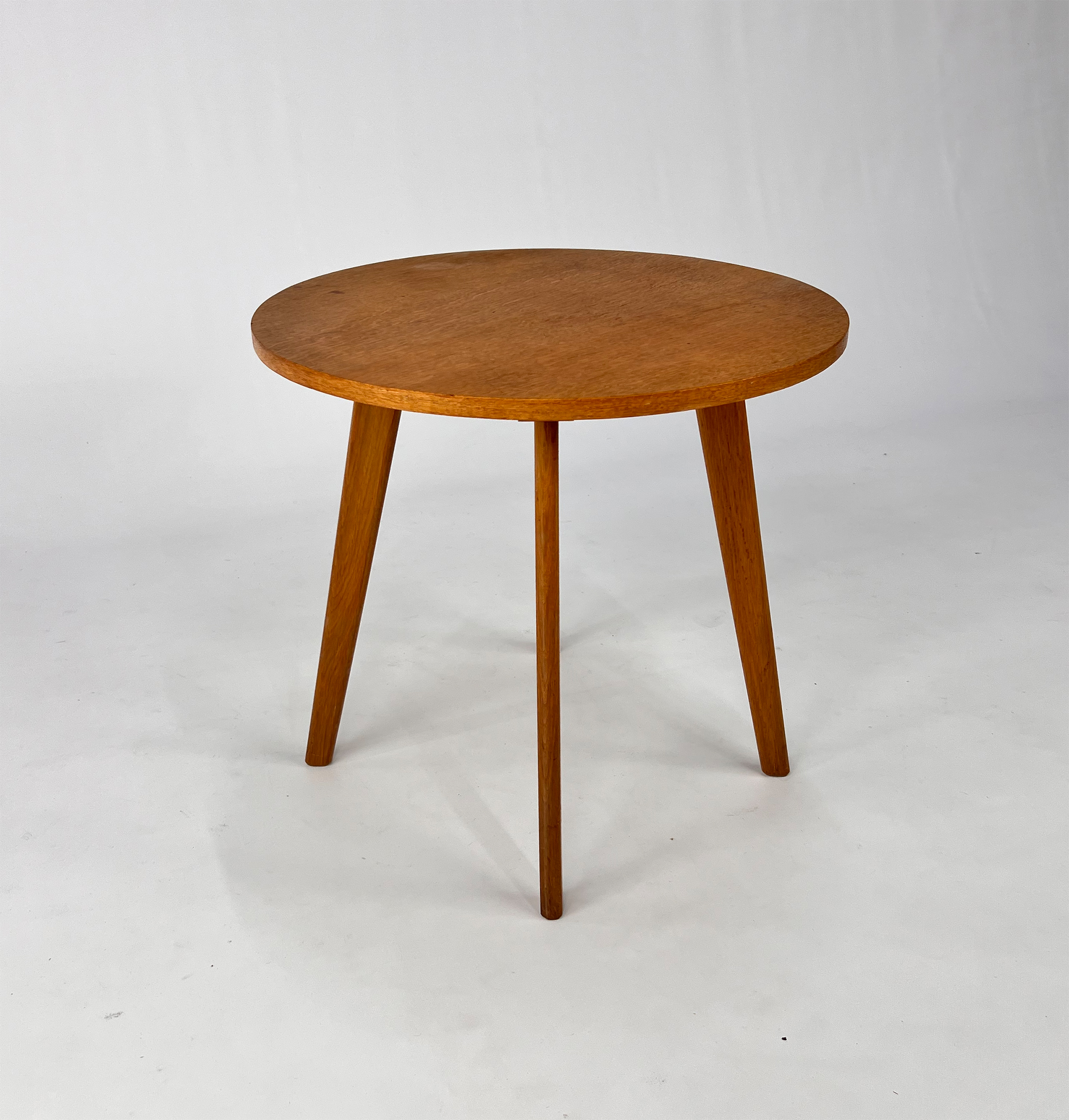 Modernist Dutch Oak Sidetable, 1950s