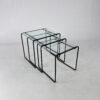 Set of 3 Postmodern Nesting Tables, 1980s