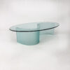 Italian Curved Glass Coffee Table, 1990s