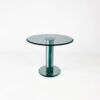 Glass Side Table with Mirroring Glass by Luigi Massoni for Gallotti & Radice, 1980s