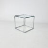 Max Sauze Isocele Steel and Glass Side Table, 1970s